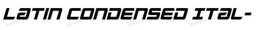 Latin Condensed Ital字体转换